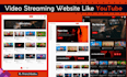 create video sharing streaming website like youtube