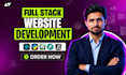 make websites using python django react js mern stack as a full stack developer