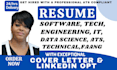 write job winning software, tech, engineering, IT, faang, construction resume
