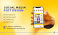 design visually appealing facebook, insta post