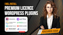 install elementor pro, astra pro, rank math, acf pro and other premium plugins