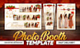 do creative photo booth template and customized 360 photo booth overlay design