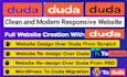 design a responsive duda website, duda website design, redesign and ravamping