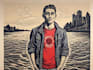 make custom full body in linocut style