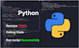 debug, fix python code, remove python errors and optimize code