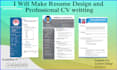 make resume design and professional CV writing