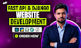 offer development of api using fastapi react js python django