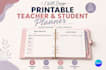 design printable teacher and student planner, lesson tracker
