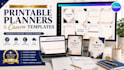 design printable teacher and student planner, canva template