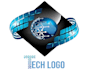 create modern tech startup ,security and technology logo design