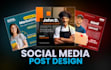 design professional social media posts, facebook ads, instagram posts