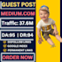 write and publish article on medium,com premium guest post for link building