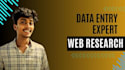 data entry, web research, lead generation, pdf to excel