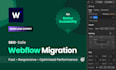 migrate wordpress, wix, or squarespace to webflow