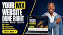 do wix website redesign and wix website design and wix landing page