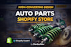 design auto part shopify store auto part website automotive website