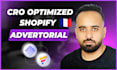 design cro optimized french shopify advertorial with gempages