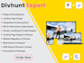 do divhunt website development and fix responsive issues