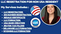 do wyoming llc  delaware USA llc ein number registration for non USA resident