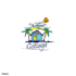 design travel agency tourism and vacation logo