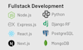 design and build fullstack webapp with react, next, nodejs, django