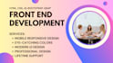 build frontend website reactjs, frontend developer, custom website developer