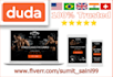 duplicate your current site on duda with blog post