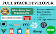 create full stack website