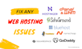 setup website hosting and fix web server issues