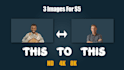 do morphing animation transition one image to another image video as a pro