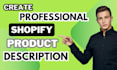 write SEO friendly shopify product descriptions