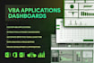 build custom excel vba applications and dashboards