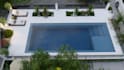 do backyard landscape design, garden, pool, patio, fireplace