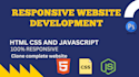 convert figma psd to responsive website html css or bootstrap js