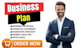 write an investor ready business plan and financial plan