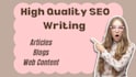 be your SEO articles and blog posts writer