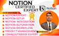 notion expert notion template and custom notion template