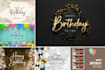 create birthday invitation, greeting, thankyou, cards, poster