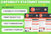 write and design government capability statement, business capability statement