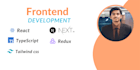 front end developer in react js next js