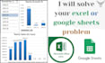 solve your excel or google sheets problem