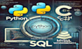 do python c cpp sql dbms tasks