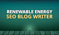write blog posts on renewable energy, solar panels, grid, and batteries