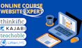 setup your online course website on thinkific, kajabi and teachable
