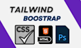 tailwind and bootstrap, HTML and CSS conversion
