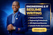 write software engineer, software developer, tech, IT, faang, engineering resume