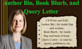 create your author bio, book blurb, and query letter