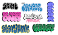 make graffiti throwup for your brand name