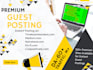 do article and  blog posting work on high da premium high traffic sites