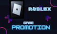 promote your roblox game on my stream